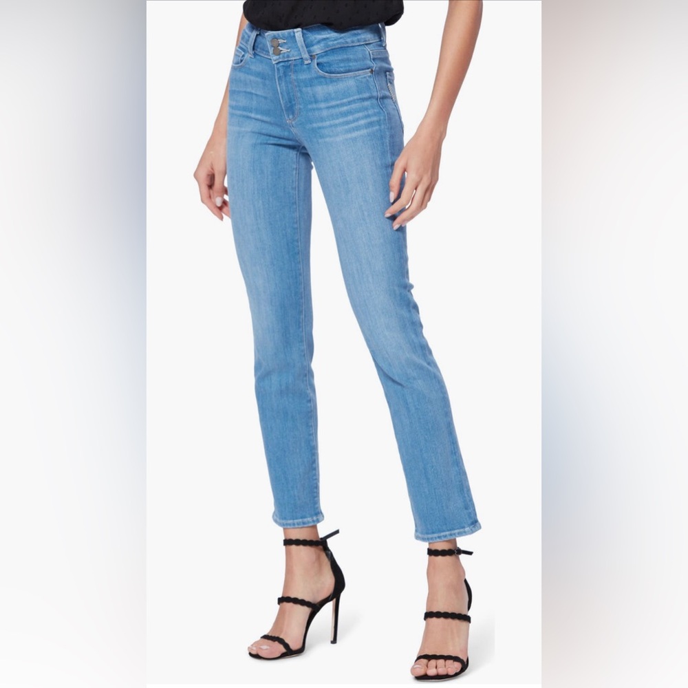 PAIGE | Hidden Hills High Waist Ankle Straight Leg Jeans